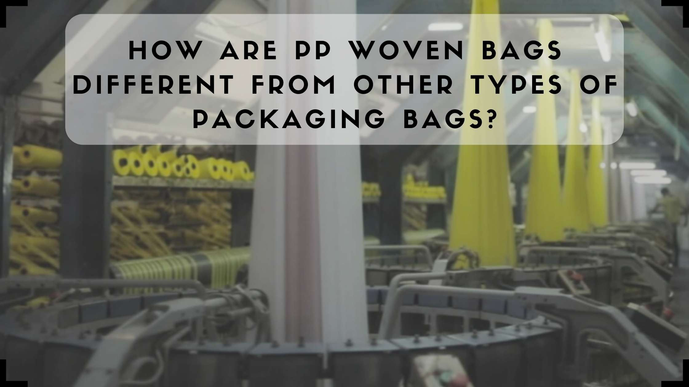 How are PP woven bags different from other types of packaging bags.